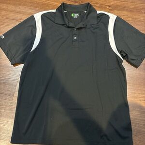 Izod Black and White Men's Polo Shirt